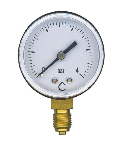 Manomètre radial 0 à 4 bars Ø50mm